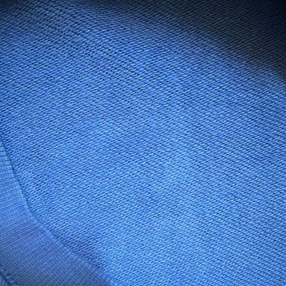 DAILY DRILLS Blue Fleece Graphic Logo Crewneck Pullover Sweatshirt Beach Large/X - Picture 5 of 7